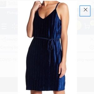 Dresses | Blue Velvet Cami Dress | Poshmark